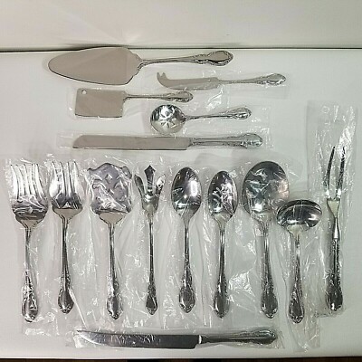 RSVP 18/10 STAINLESS STEEL 15 Asst Fancy SERVING PIECES WIMBERLY Flatware NEW