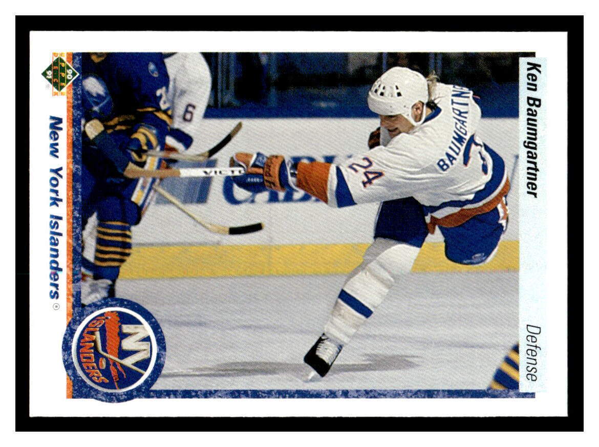 1990 Upper Deck #439 Ken Baumgartner - New York Islanders RC