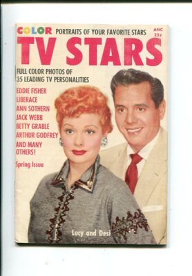 MAG: TV STARS #1 SPRING 1955-MINI-MAG-LUCY-DESI-SOUTHERN STATES PEDIGREE-vf