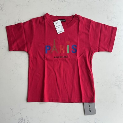 BALENCIAGA キッズ Tシャツ 赤 BALENCIAGA キッズ Tシャツ 赤 レッド（赤）系 BALENCIAGA