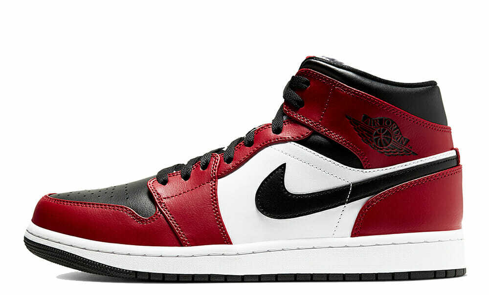 Official Images: Air Jordan 1 Mid Chicago Black Toe • KicksOnFire.com
