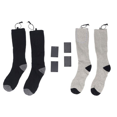 Electric Heated Socks Men Women Rechargeable 2 Sided Heating Washable Portabl FF - Picture 4 of 29