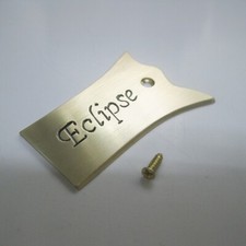 Handmade Eclipse hand engraved brass truss rod cover fits to ESP Eclipse guitars