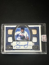 2022 Panini Three & Two Andruw Jones Autograph Quad Relic #’d 20/32