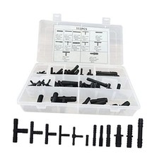 113 Pieces Vacuum Connector Assortment Kit, Auto Universal Nylon Vacuum Tee