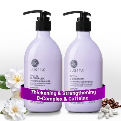 Luseta B-Complex Biotin Shampoo & Conditioner Set 2 x 16.9oz
