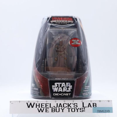 Boba Fett Die-Cast Titanium Series Star Wars 2005 Hasbro Figure NEW SEALED