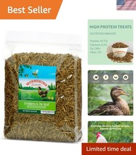 2LB Dried Black Soldier Fly Larvae - High Protein  Calcium Chicken Feed