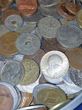 1 Kilogramm (Kg) Konvolut Nachlass nur alte Münzen Coin vor 1950 Lagerräumung