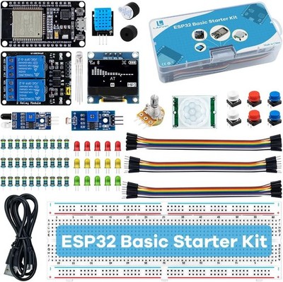 Basic Starter Kit for ESP32 ESP-32S WiFi I OT Development Board with Tutorial Co