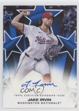 2025 Topps Series 1 Baseball Stars Auto Blue 27/150 Jake Irvin #BSA-JI Auto 4z8