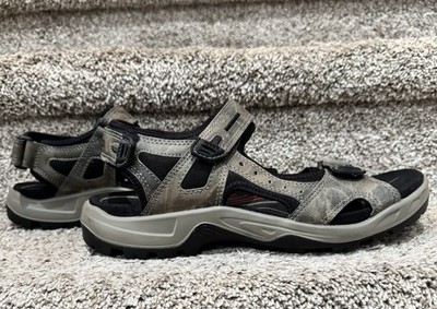 ECCO Yucatan Receptor Men s Sandals US Size 11-11.5 Gray Green Hiking EU 45