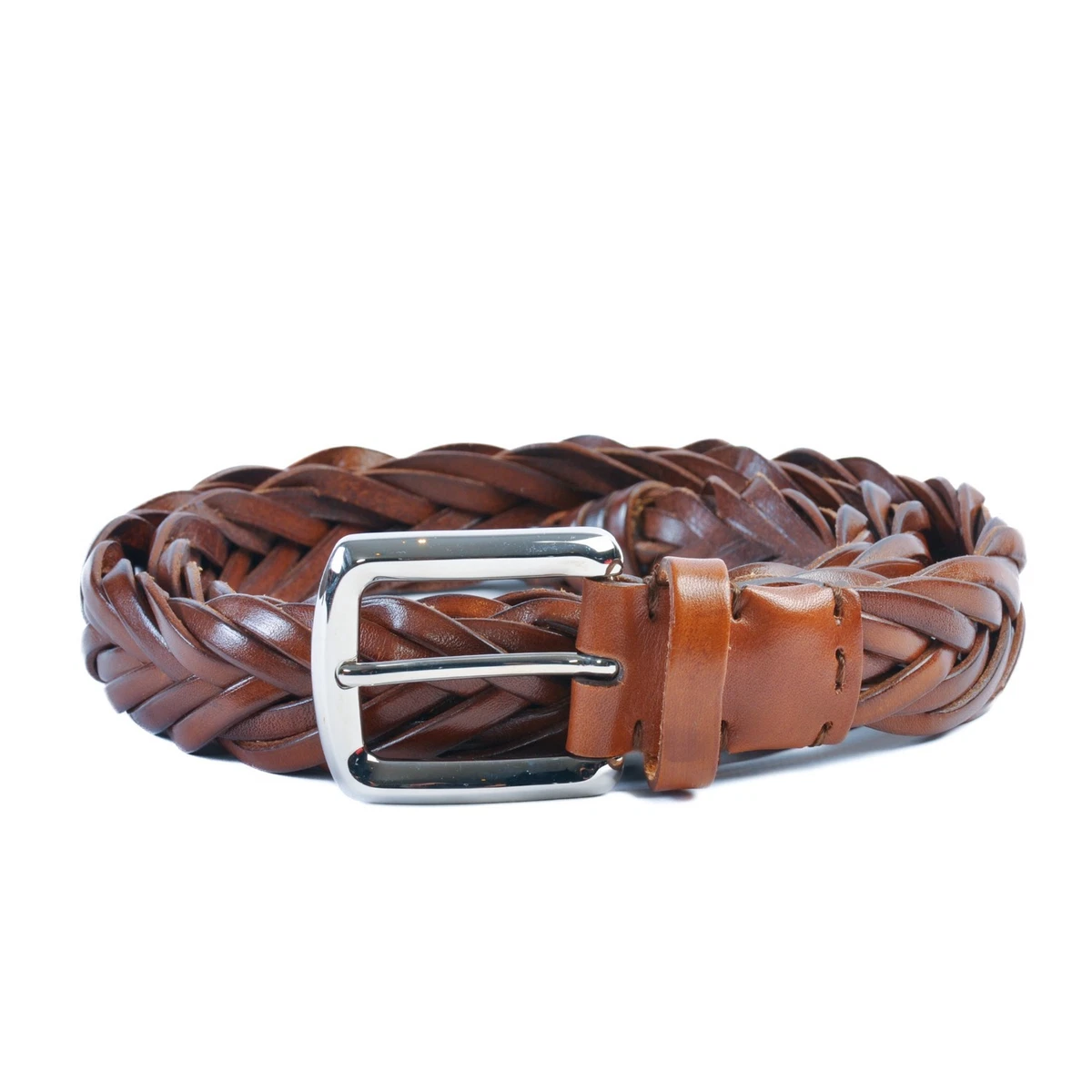 Brunello Cucinelli Men\'s Dark Brown Leather Belt with Silver Buckle BRUNELLO CUCINELLI 3cm Leather Belt for Men | MR PORTER main image 2