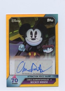 2025 Topps Disneyland 70th Anniversary MICKEY MOUSE AUTO 29/50 VOICE TALENT