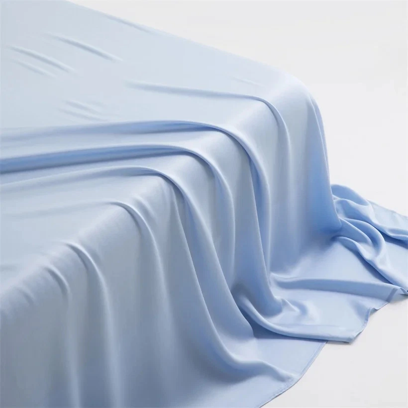 Sábana bajera lisa 100 % seda morera 1 pieza sábana bajera seda real ropa de cama Foto 4 de 4