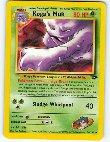 Koga's Muk - 26/132 Gym Challenge - Pokémon TCG - 2000