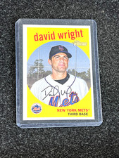 2008 TOPPS HERITAGE DAVID WRIGHT BLACK SP GEM MINT CONDITION