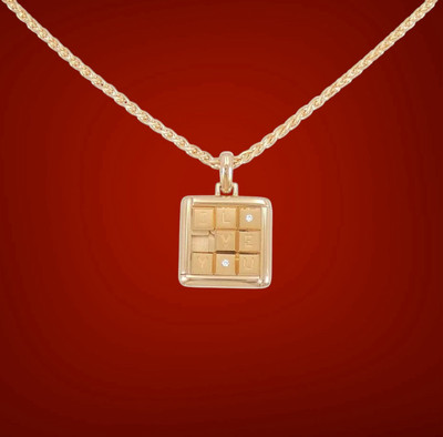 Limited Edition Cartier 18K Rose Gold Diamond I Love You Puzzle