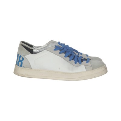 P448, Sneaker, Größe: 43, model: john, Weiß/Grau/Blau, Herren #cZR