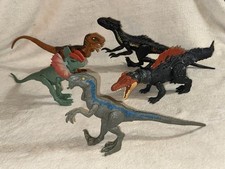 Lot Of 5 Different Mattel Jurassic World Dinosaurs Dino Figures - USED