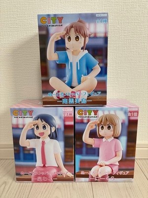 CITY THE ANIMATION Noodle Stopper Figure Wako Izumi Niikura Nagumo 3 Set Japan