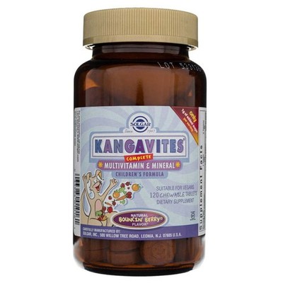 Solgar Kangaroo Complete Multivitamin Formula 120 Tabletten in saftigem Beerenge