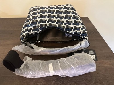 MZ WALLACE MINI METALLIC MIDNIGHT WOVEN HOBO XS NWT (Original $215