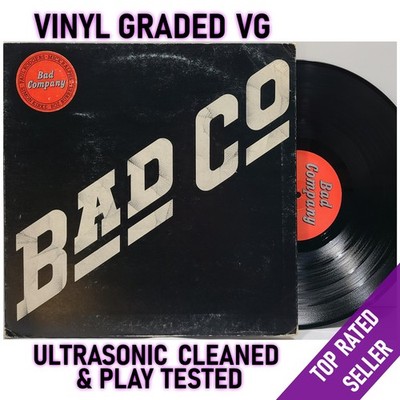 Bad Company Self Titled LP Island 1974 VG Vinyl UK First Pressing Hype Sticker
