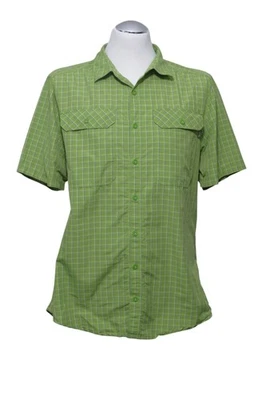 The North Face Herren Kurzarm Hemd Freizeithemd L grün kariert Kentkragen - Bild 1 von 4