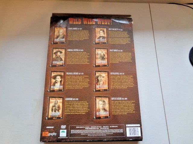 WILD WILD WEST 8 DVD BOX SET Daniel boone Davy Crocket And others Used - Image 2 of 4