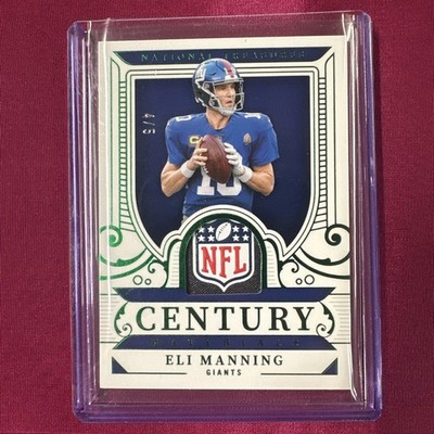 ELI MANNING NFL SHIELD  ️ 2025 NATIONAL TREASURES CENTURY MATERIALS PATCH   /5
