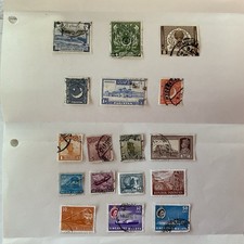 17 stamps~Pakistan 1949-1955+India 1937-1967+China+Indochina+Indonesia+Singapore