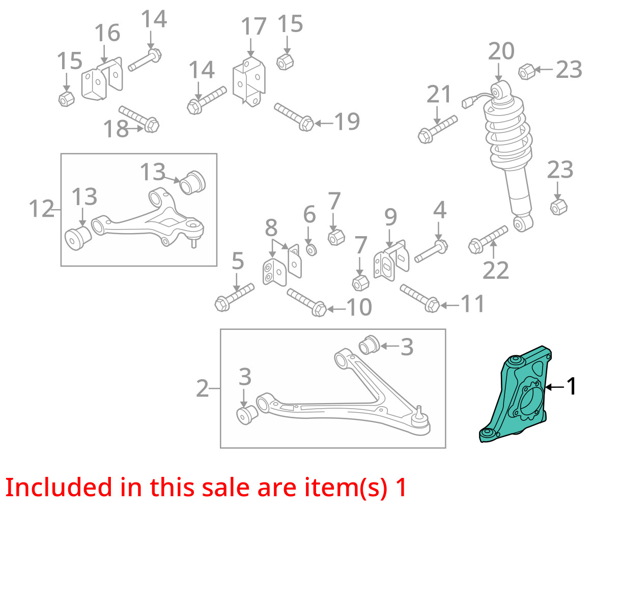 Audi R8 V10 Front Left Side Spindle Knuckle 420407245F 2008 - 2015 (MK)