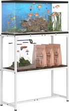 30 Gallon Fish Tank Stand Upgraded Height Aquarium Stand Table W/ 2 Tiers