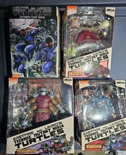 neca tmnt eastman and laird The Shredder Battle Damage  Splinter  Foot  clones