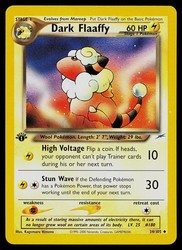 Dark Flaaffy 34/105 Neo Destiny 1st Edition Uncommon Pokémon TCG