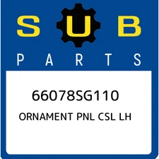 66078SG110 Subaru Ornament pnl csl lh 66078SG110, New Genuine OEM Part
