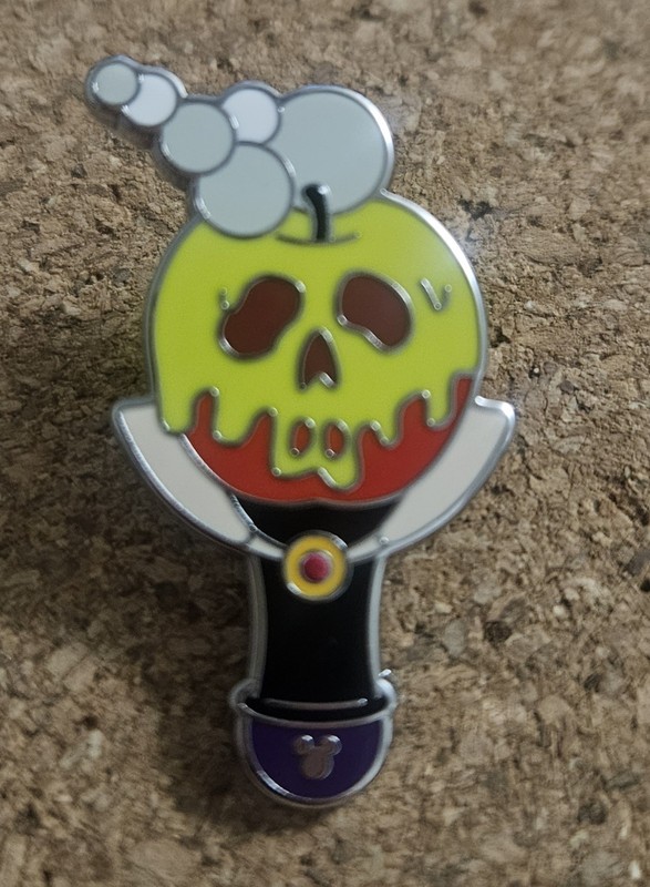 Evil Queen Bubble Wand WDW Wave B CHASER Hidden Mickey Disney Pin 2025