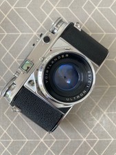 Voigtlander Prominent 35mm Rangefinder w/ Ultron 50mm F2 Lens Working 