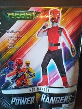 RED RANGER HALLOWEEN COSTUME Boy/Girl Child Small 4-6 Power Rangers NEW NIP