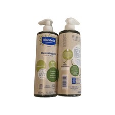 x2 Mustela Organic Cleansing Gel - Natural Hair  Body Wash 13.52oz Exp: 10/27