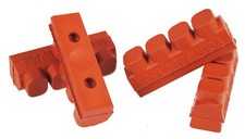 KOOL STOP Weinmann 4 Dot vintage bicycle brake pad refill insert SALMON