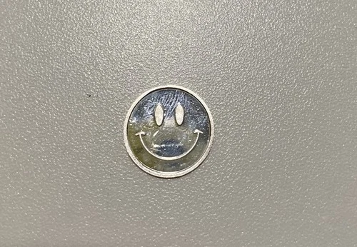1 Gram .999 Fine Silver Pan Silver Company Solid Silver Fractional Happy Face