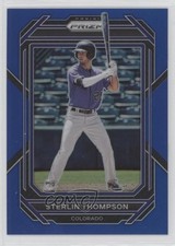 2023 Panini Prizm Blue Prizm 109/149 Sterlin Thompson #153 15vt