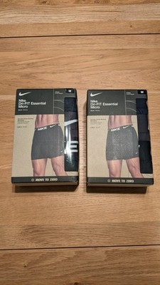 Nike Dry-Fit Essential Micro Mens Medium Boxer Two 3 Packs