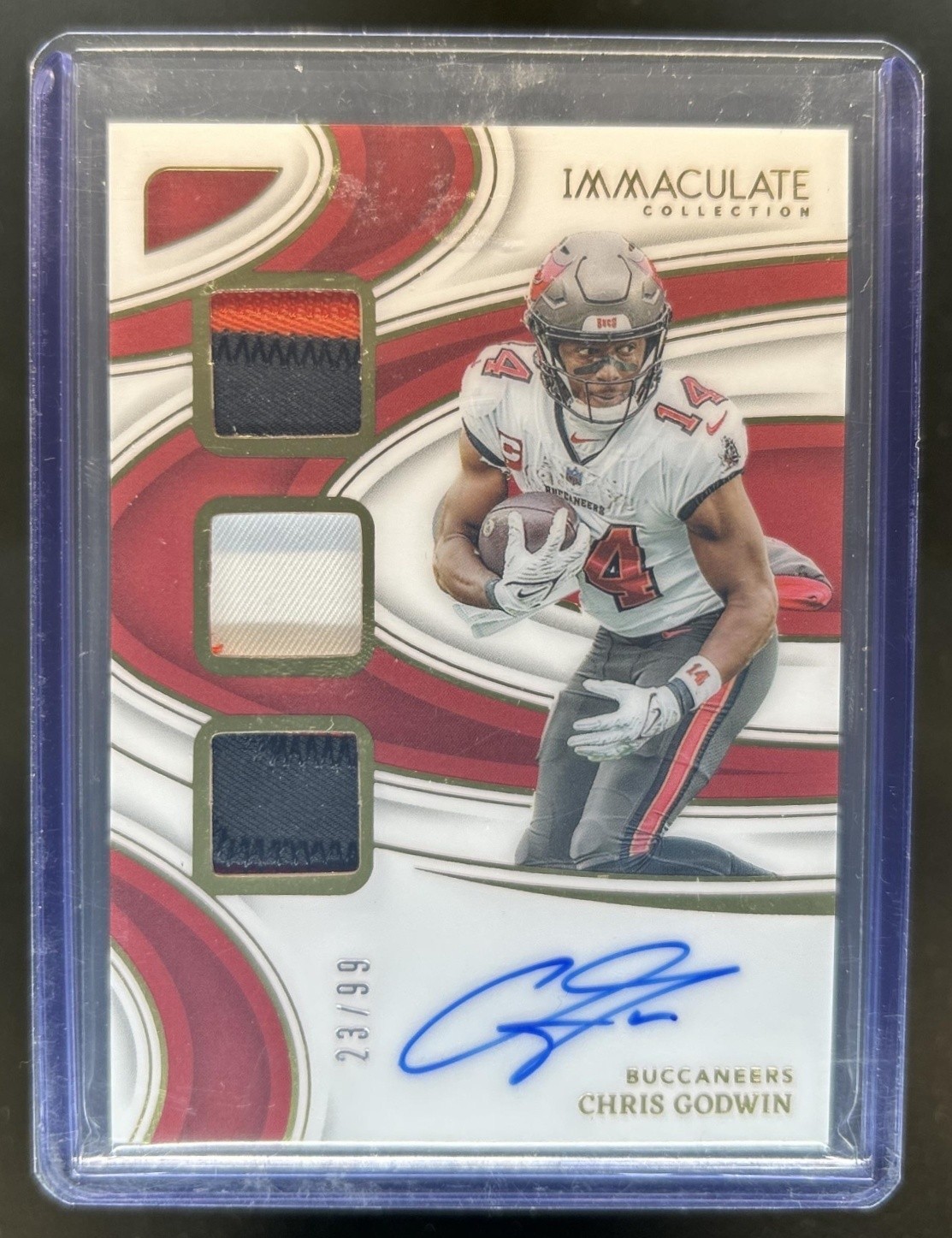 2024 Panini Immaculate Chris Godwin Players Patch Auto Autograph #/99 view 1
