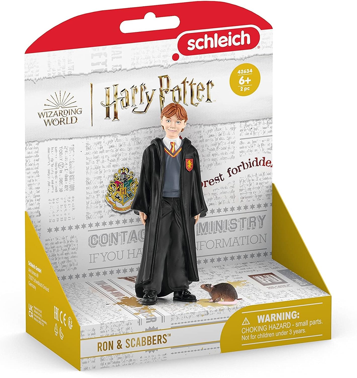 Schleich Wizarding World Harry Potter Toy Figure Ron Weasley & Scabbers