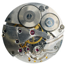 Vintage 16s 1945 Waltham 17J Mechanical Open Face Pocket Watch Movement No. 1617