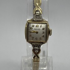 Винтажные наручные часы с бриллиантами и 17 камнями огромный