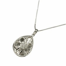 Diamond 0.10ct Necklace Pt Platinum 90308679